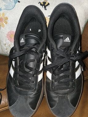 adidas Men’s Black & White Low-Top Sneakers